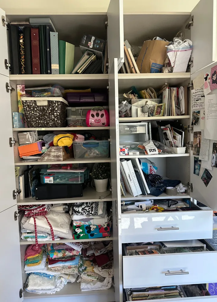 Craft Closet Before
